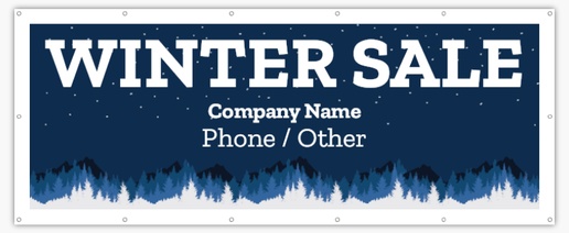 A holiday sale seasonal blue white design for Sales & Clearance