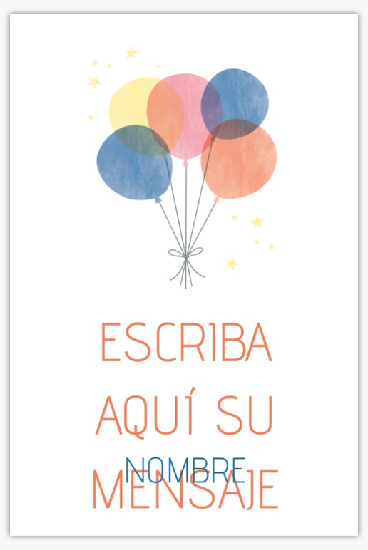 Un globo invitación de cumpleaños diseño gris naranja para Cumpleaños de adultos