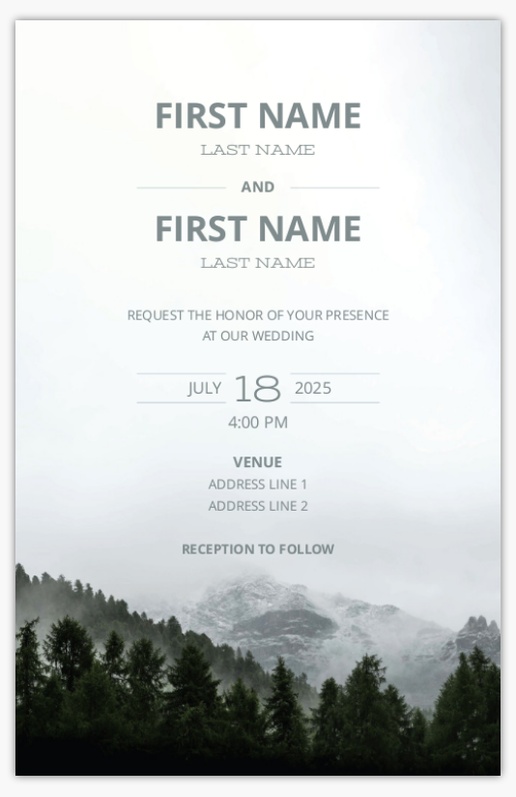 Design Preview for Design Gallery: Destination Wedding Invitations, 4.6" x 7.2" Flat