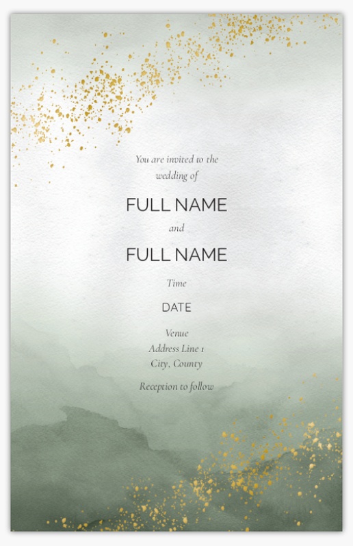 Design Preview for Design Gallery: Patterns & Textures Wedding Invitations, Flat 18.2 x 11.7 cm