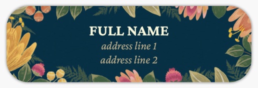 Design Preview for Design Gallery: Bold & Colorful Return Address Labels, White Paper