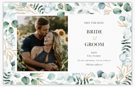 Design Preview for Design Gallery: Rustic Save The Date Cards, Flat 11.7 x 18.2 cm