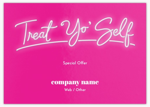 Design Preview for Design Gallery: Tanning Salons Postcards, A6 (105 x 148 mm)