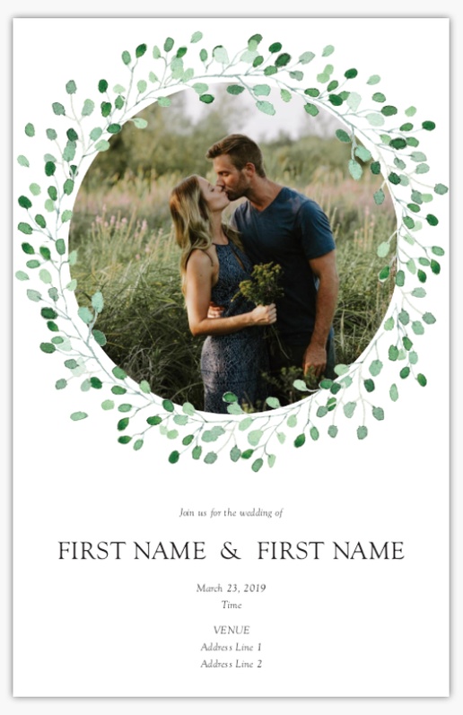 Design Preview for Design Gallery: Photo Wedding Invitations, Flat 21.6 x 13.9 cm