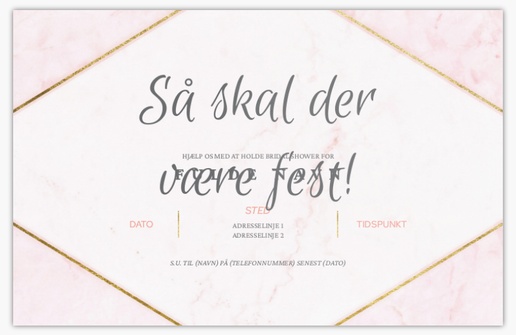 Forhåndsvisning af design for Designgalleri: Fødselsdag Invitationer og kort, Enkeltsidet 18.2 x 11.7 cm