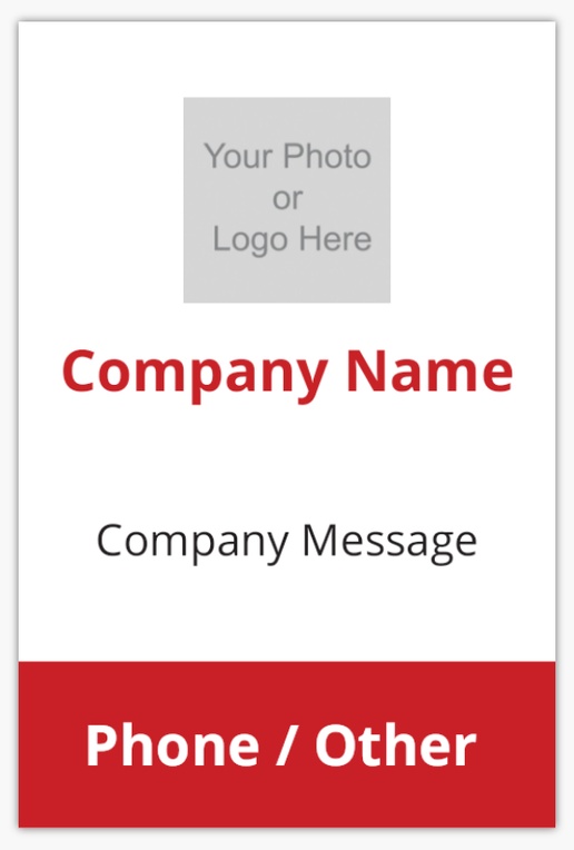 A text simple red gray design with 1 uploads