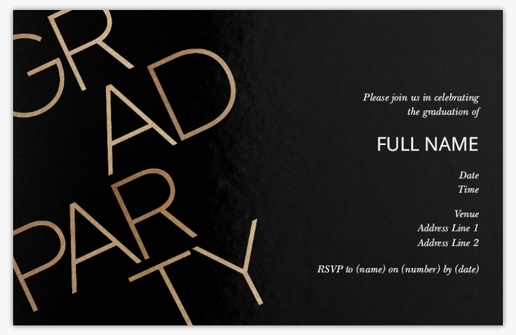 Design Preview for Design Gallery: Graduation Party Invitations & Announcements, Flat 18.2 x 11.7 cm