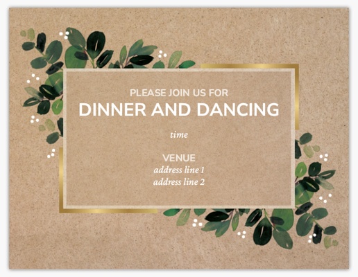 A save the date guardar a data brown green design for Season