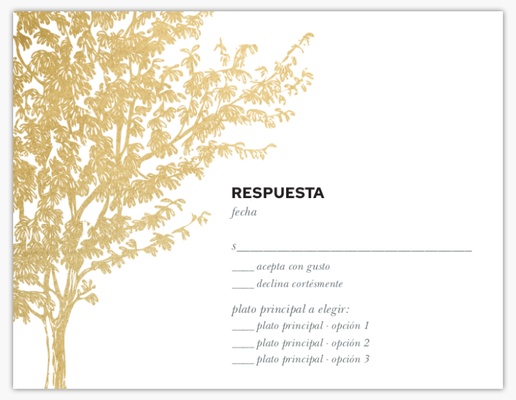 Un árbol elegante y rústico rústico diseño blanco marrón para Otoño