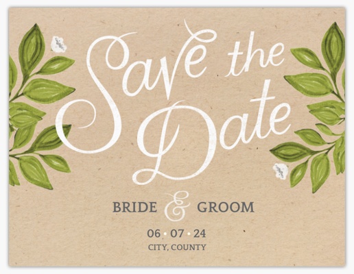 Design Preview for  Save the Date Cards Templates, 5.5" x 4"