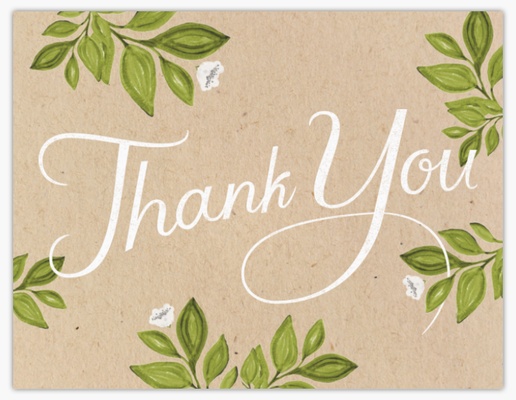 Design Preview for  Custom Thank You Cards Templates, Flat 5.5" x 4"