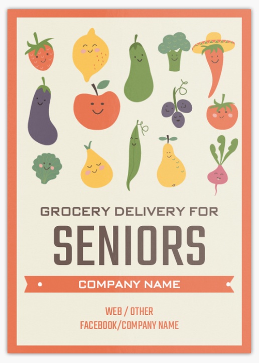 Design Preview for Design Gallery: Farmers Market Postcards, A6 (105 x 148 mm)