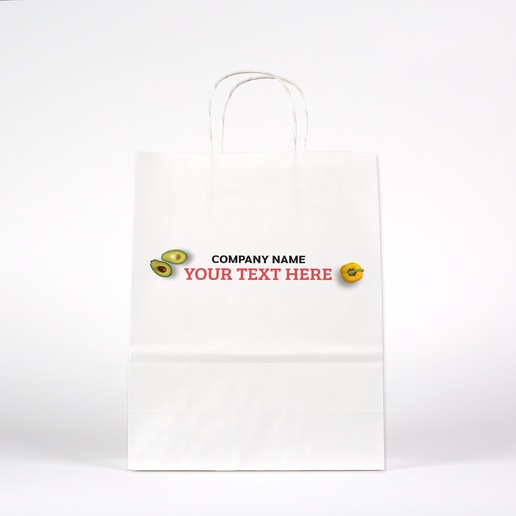 A produce delivery curbside pickup red black design