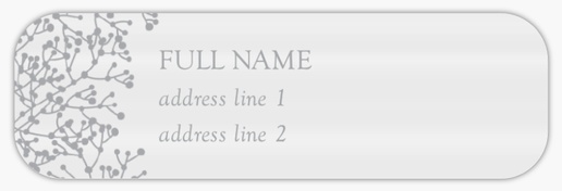 Design Preview for Design Gallery: Rustic Return Address Labels, Clear plastic 