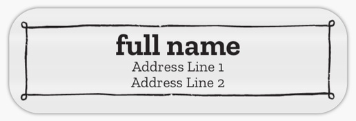 Design Preview for Design Gallery: Birthday Return Address Labels, Clear plastic 