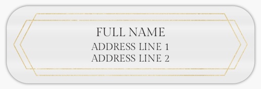 Design Preview for Elegant Return Address Labels Templates, Clear plastic 