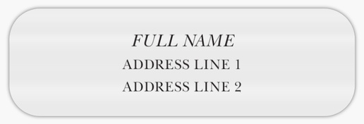 Design Preview for Design Gallery: Business Return Address Labels, Clear plastic 