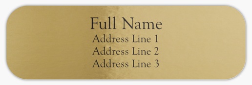 Design Preview for Business Services Return Address Labels Templates, Gold