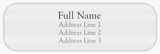 Design Preview for Design Gallery: Traditional & Classic Return Address Labels, Clear plastic 