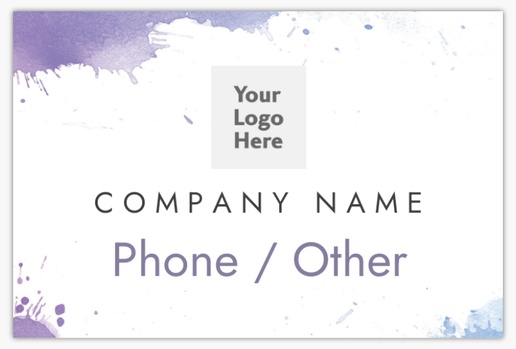A logo watercolor white purple design for Art & Entertainment with 1 uploads