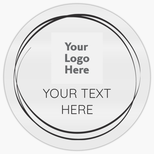 A logo minimalistic gray design with 1 uploads
