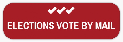 A ballot social distancing red gray design for Election
