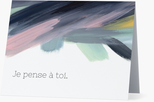 Aperçu du graphisme pour Galerie de modèles : cartes de correspondance pour pensées affectueuses, Pliées 13,9 x 10,7 cm