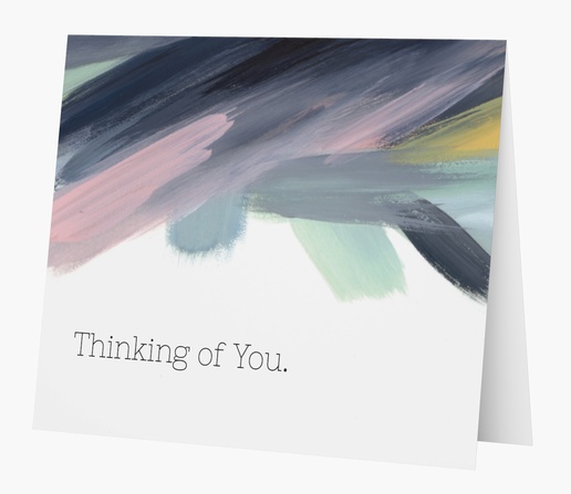 A thinking of you bold white gray design for Theme