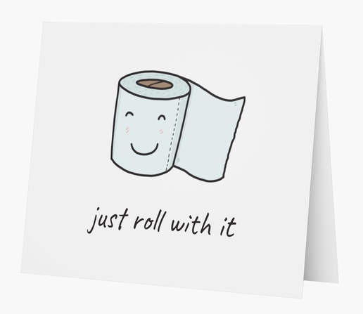A just roll with it funny gray black design for Theme
