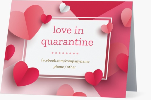 A hope love in quarantine white red design for Holiday