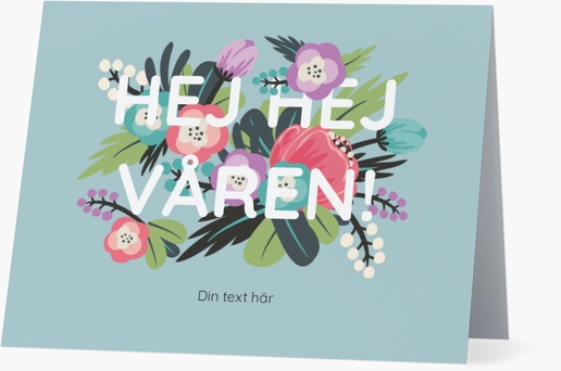 Förhandsgranskning av design för Designgalleri: Blommor och grönt Korrespondenskort, Vikt 13,9 x 10,7 cm
