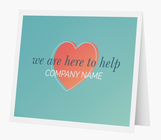 A we are here to help hope blue pink design for Theme
