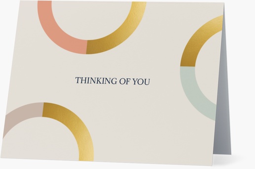 A we're thinking of you positivity white cream design for Theme