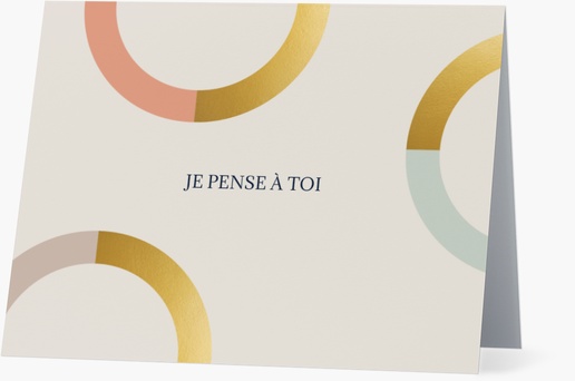Aperçu du graphisme pour Galerie de modèles : cartes de correspondance pour cartes de vœux, Pliées 13,9 x 10,7 cm