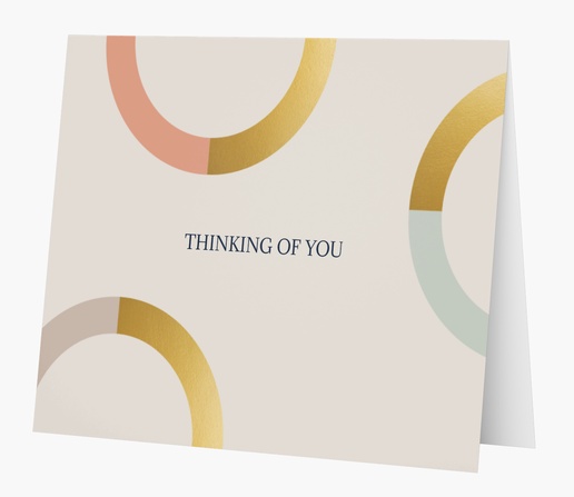 A we're thinking of you positivity gray brown design for Theme