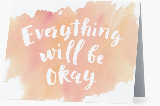 A encouragement everything will be ok cream white design for Theme