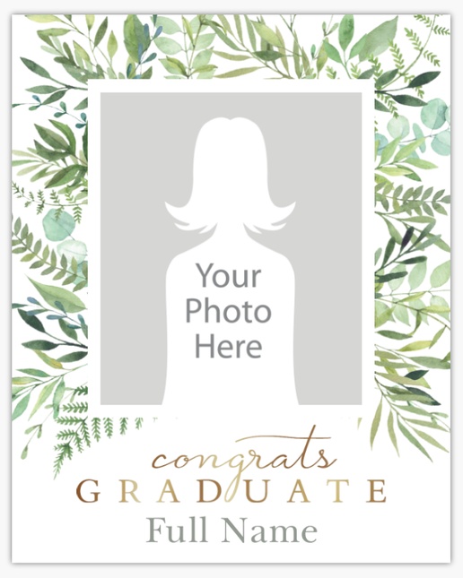 A graduation grad party white cream design for Elegant with 1 uploads