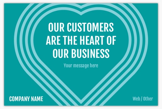 A customer appreciation our customers are the heart of our business blue design
