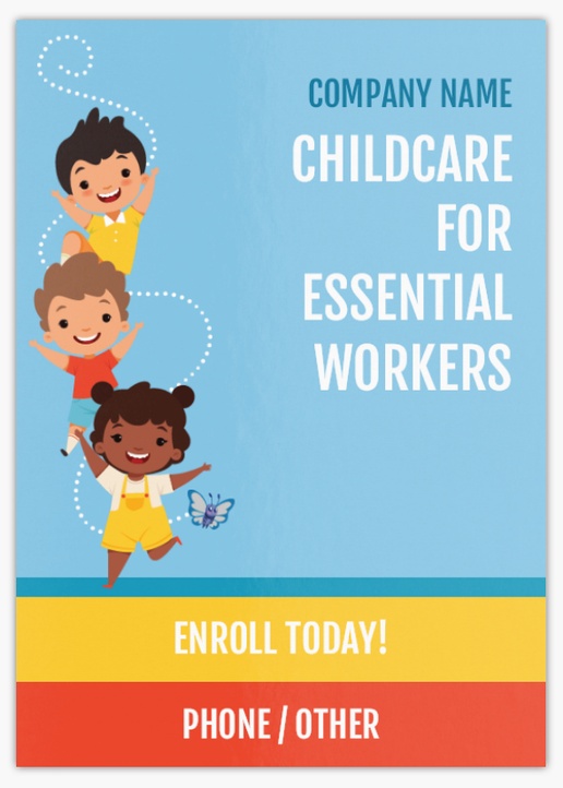 Design Preview for Design Gallery: Education & Child Care Postcards, A6 (105 x 148 mm)