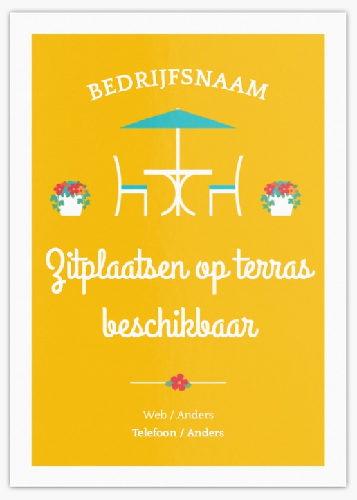 Voorvertoning ontwerp voor Ontwerpgalerij: Restaurants Ansichtkaarten, A6 (105 x 148 mm)