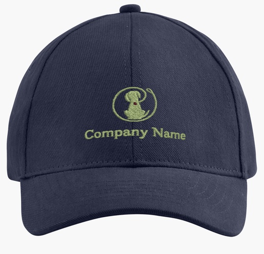 Design Preview for  VistaPrint® Embroidered Cap Templates
