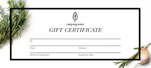 Design Preview for Conservative Gift Certificates Templates