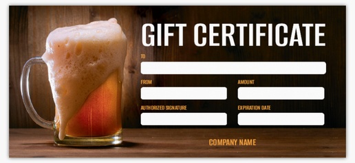 Design Preview for Design Gallery: Food & Beverage Gift Vouchers