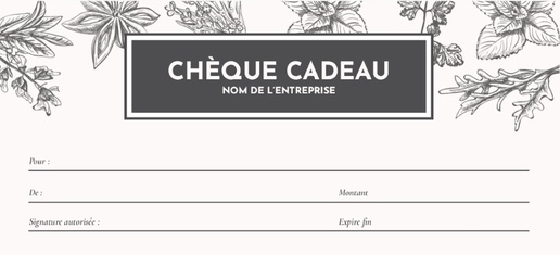 Aperçu du graphisme pour Galerie de modèles : Chèques cadeaux