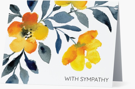 Design Preview for Design Gallery: Sympathy Personalized Note Cards, Folded 5.5" x 4"