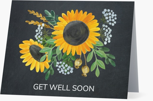 Design Preview for Design Gallery: Get Well Personalized Note Cards, Folded 5.5" x 4"