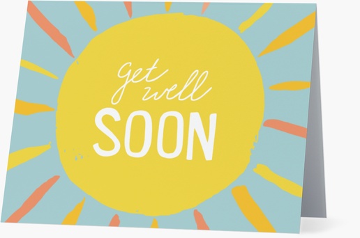 A colorful get well yellow white design for Theme