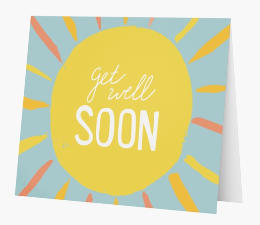 A colorful get well yellow gray design for Theme