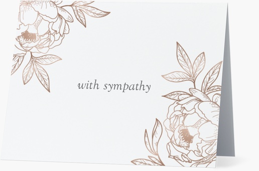 Design Preview for Design Gallery: Floral Note Cards, Folded 13.9 x 10.7 cm