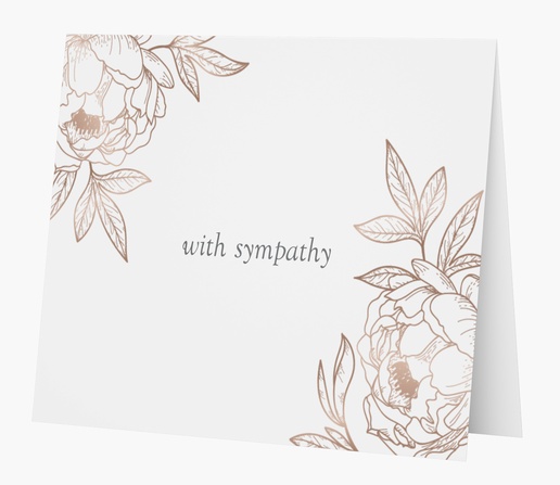 Design Preview for Elegant Personalized Note Cards Templates, Folded 5.5" x 4"